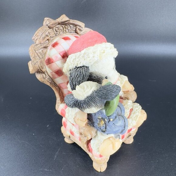 Mary's Moo Moos Christmas Cow Enesco I've Been Udderly Good This Year Figurine - Picture 7 of 9